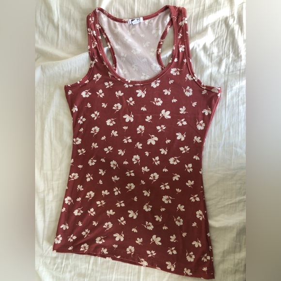 3/$15 Ardene Floral Racerback Tank - Picture 3 of 3